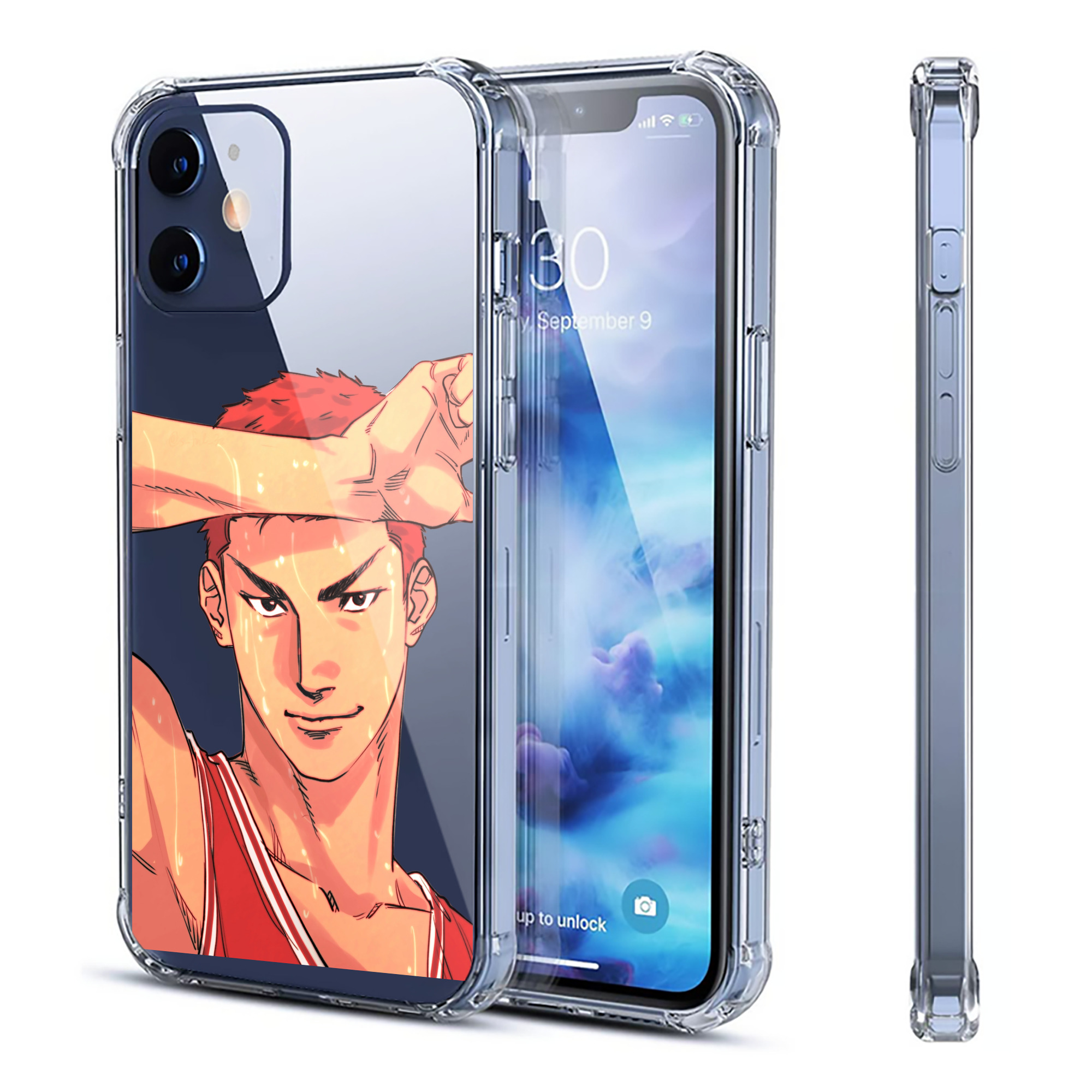 （画像用） SLAM DUNK／スラムダンク 【iPhone 12シリーズ対応】透明スマホケース（クリアソフトケース）